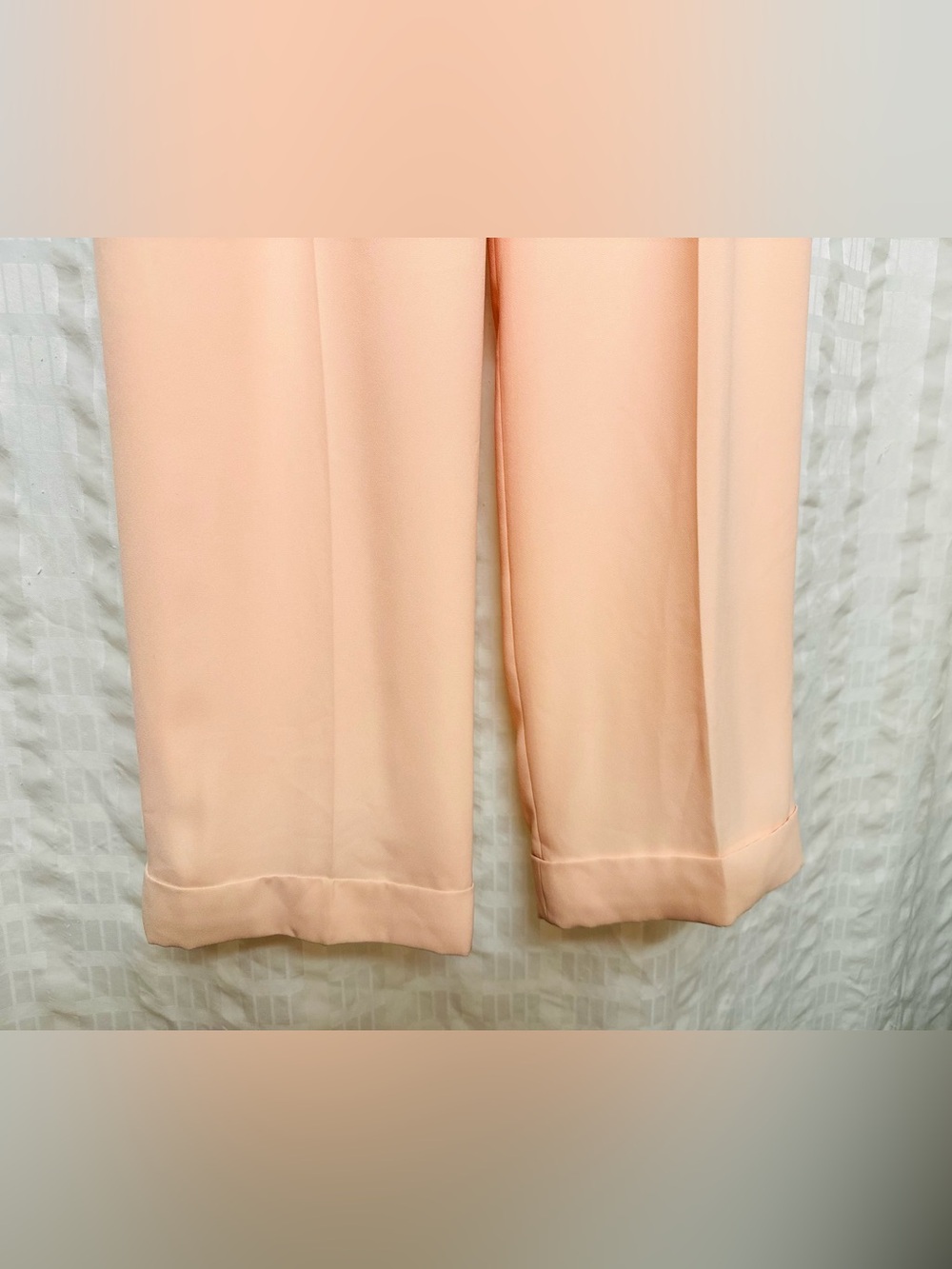 NWT Ralph Lauren Pleated High-Waist Wide-Leg Pants - Blush Pink 12 - Picture 10 of 10